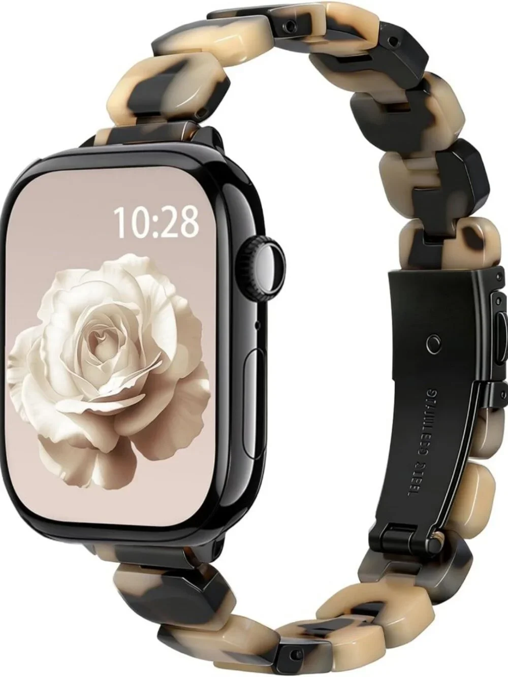 Slim Resin Band for Apple Watch - Lightweight Thin Bracelet Strap for Women